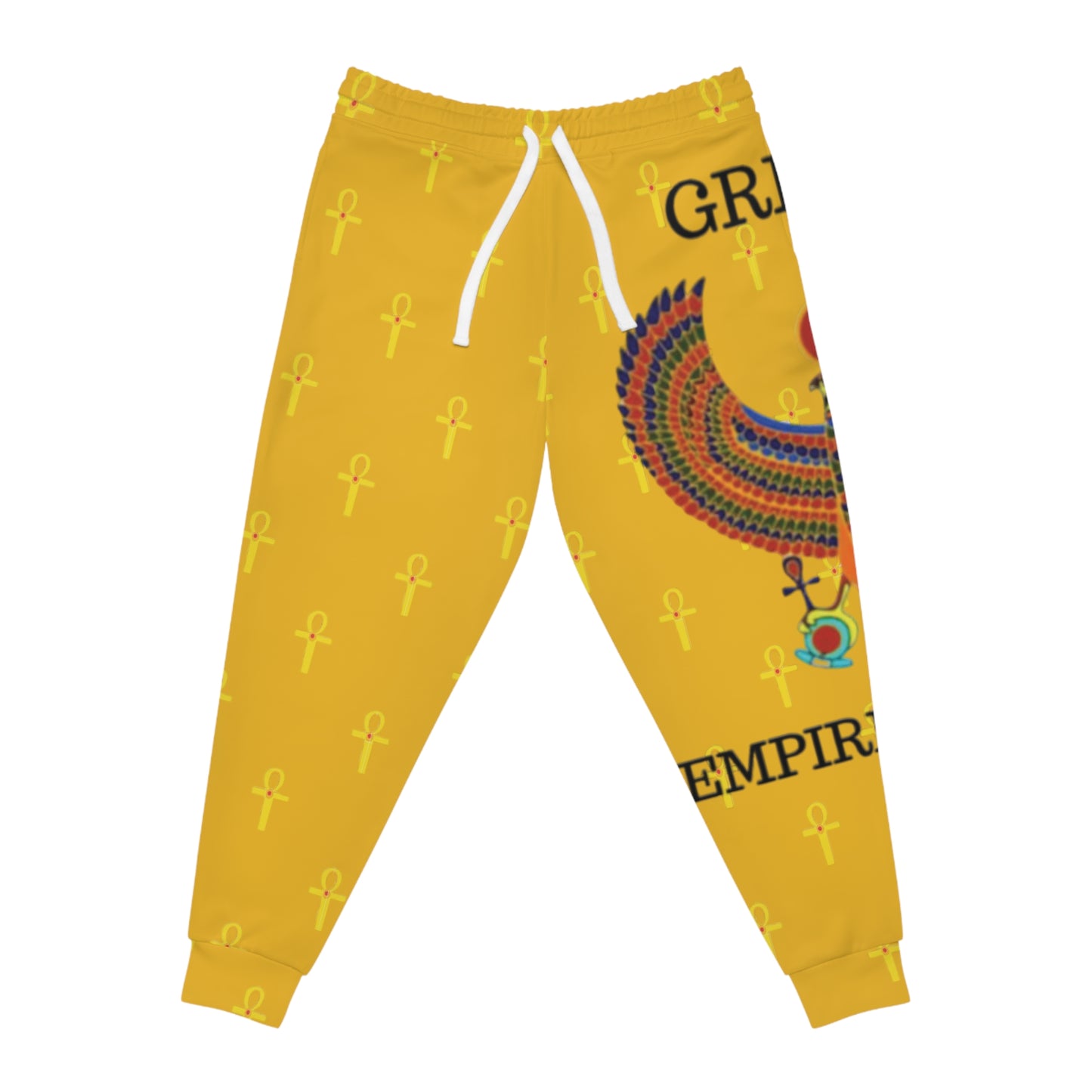 Jogging athlétique jaune – Marque Great Empire of Kemet | Style audacieux, confort et héritage