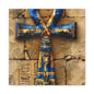 Ankh (Blue) Art Canvas | Symbol of Life and Eternity