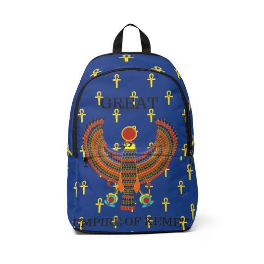 Unisex Fabric Backpack - Great Empire of Kemet Branded | Bold Style, Comfort, and Heritage