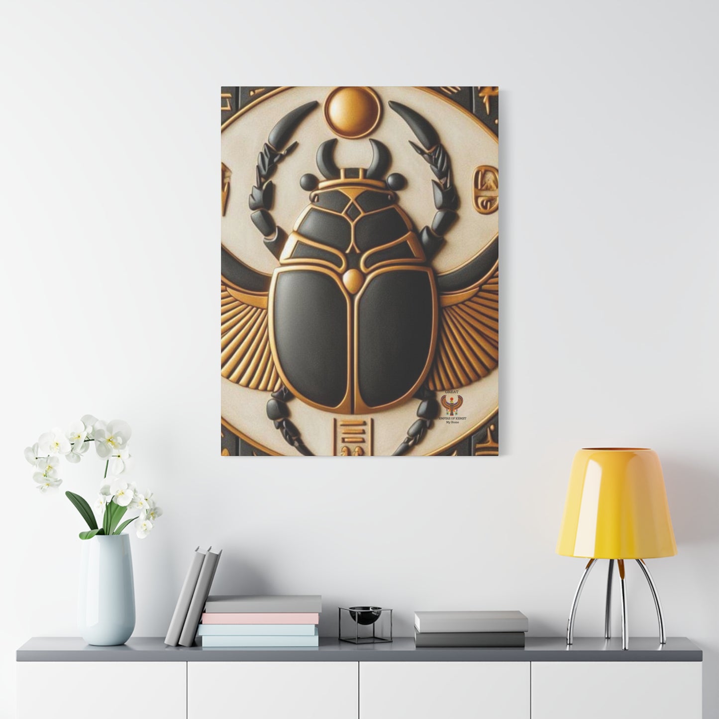 Great Scarab Beetles Canvas