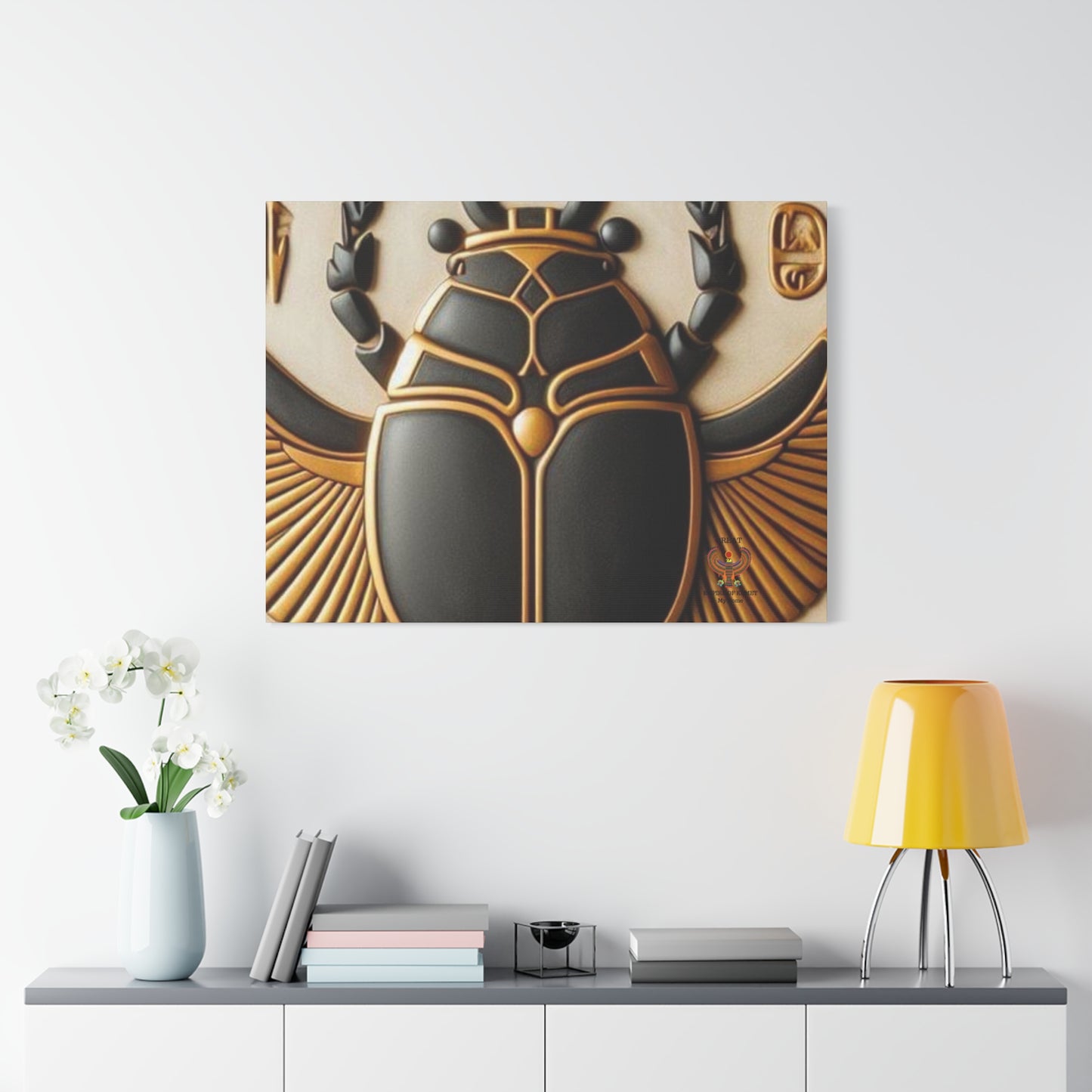 Great Scarab Beetles Canvas