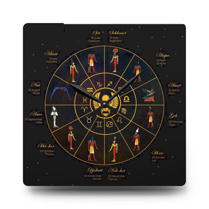 Kemet Afrikan Royal Calendar Wall Clock