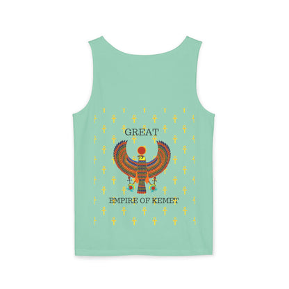 Official Unisex Garment-Dyed Tank Top  - Great Empire of Kemet Branded | Bold Style, Comfort, and Heritage