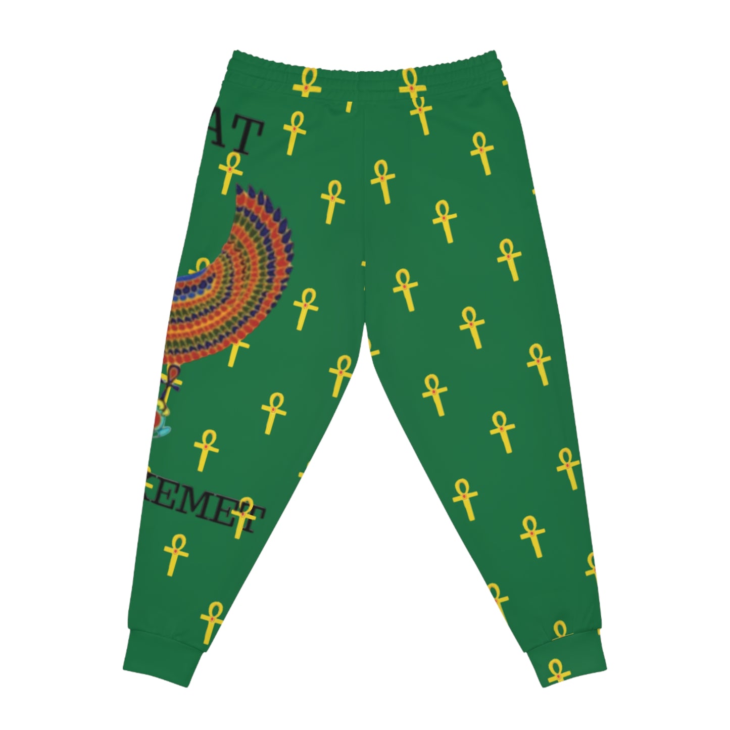 Green Athletic Joggers - Great Empire of Kemet Branded | Bold Style, Comfort, and Heritage