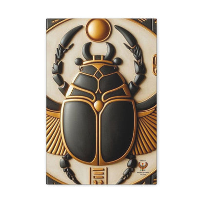 Great Scarab Beetles Canvas