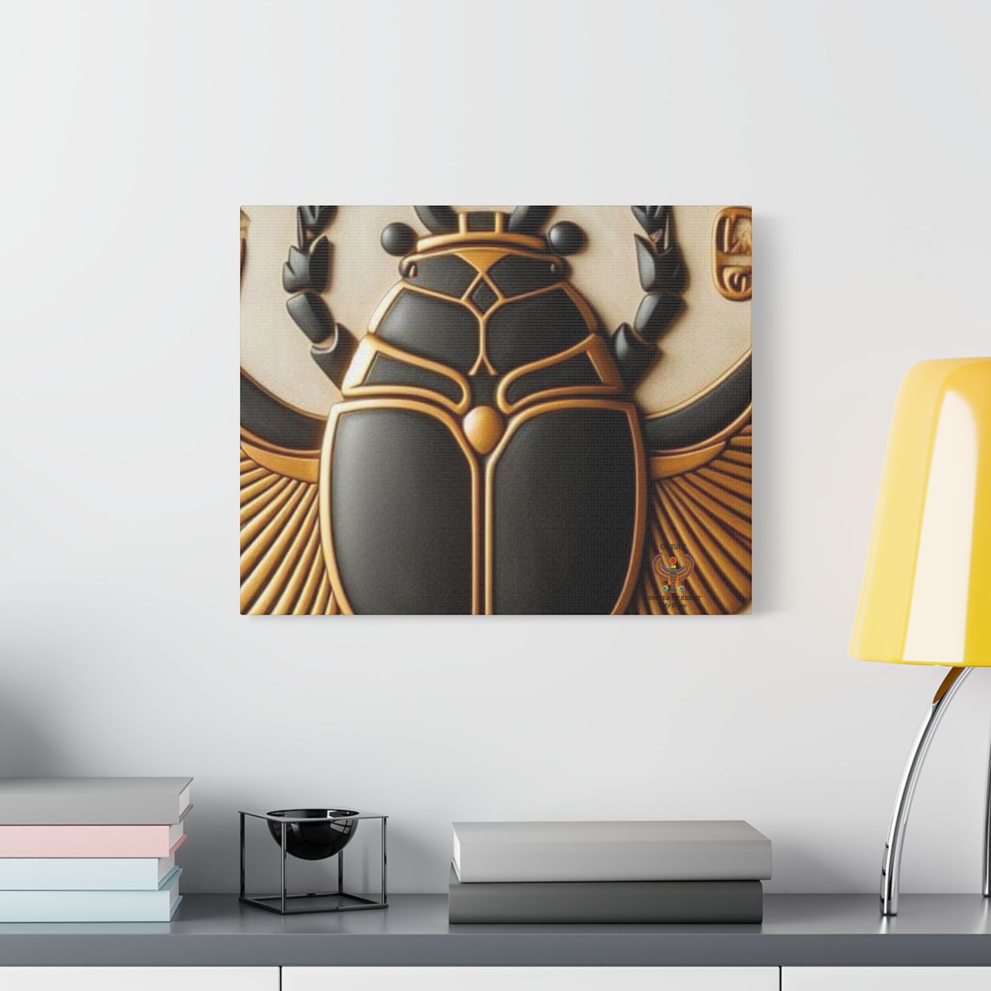 Great Scarab Beetles Canvas