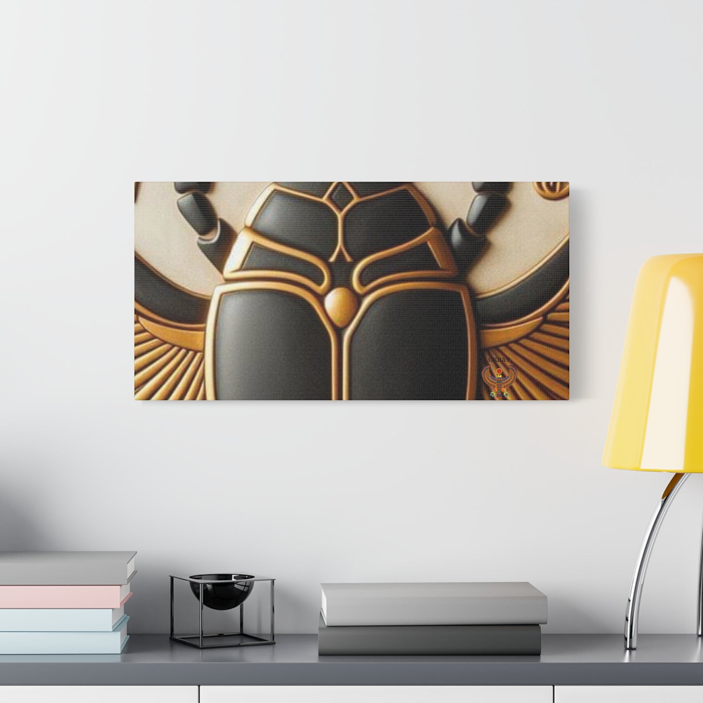 Great Scarab Beetles Canvas