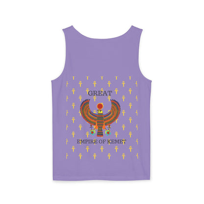 Official Unisex Garment-Dyed Tank Top  - Great Empire of Kemet Branded | Bold Style, Comfort, and Heritage