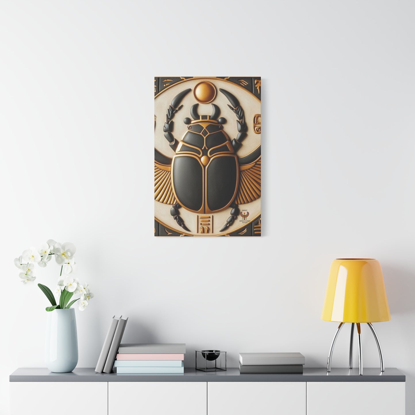 Great Scarab Beetles Canvas