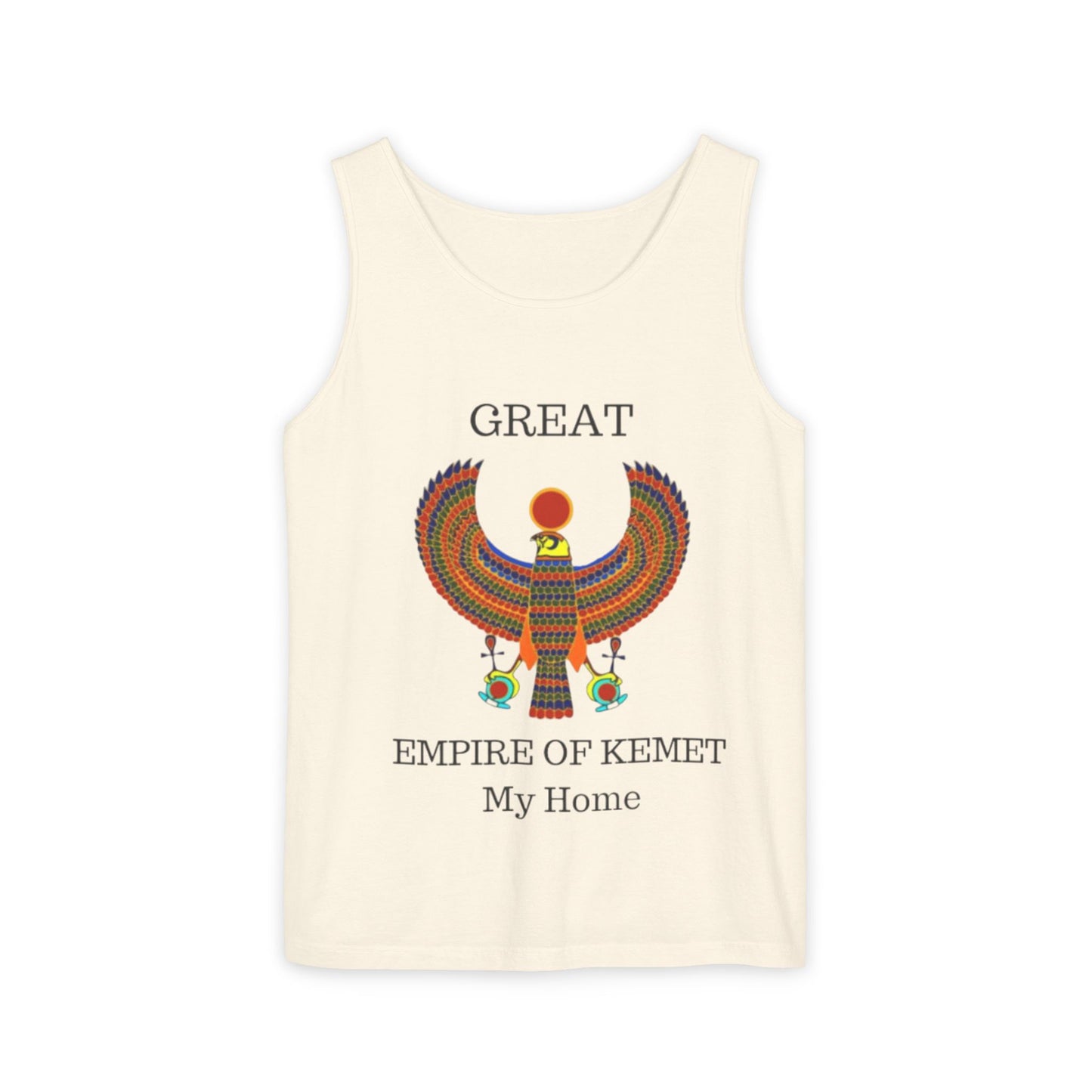 Official Unisex Garment-Dyed Tank Top  - Great Empire of Kemet Branded | Bold Style, Comfort, and Heritage