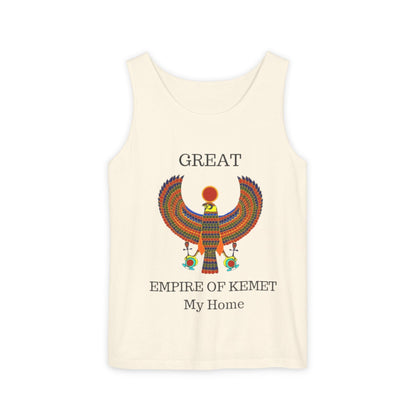 Official Unisex Garment-Dyed Tank Top  - Great Empire of Kemet Branded | Bold Style, Comfort, and Heritage