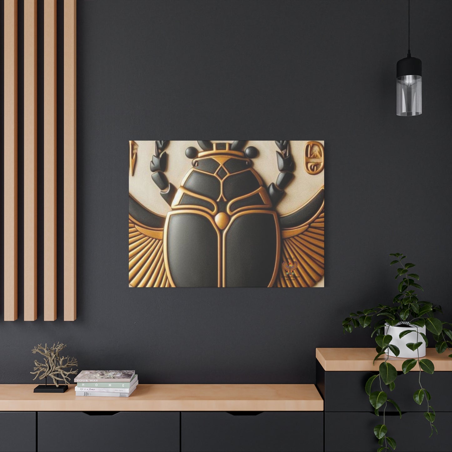 Great Scarab Beetles Canvas