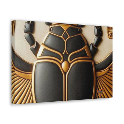 Great Scarab Beetles Canvas