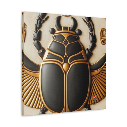 Great Scarab Beetles Canvas