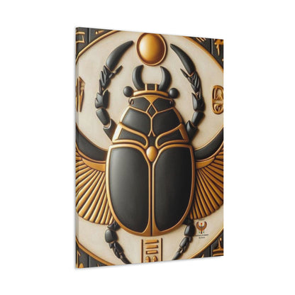 Great Scarab Beetles Canvas