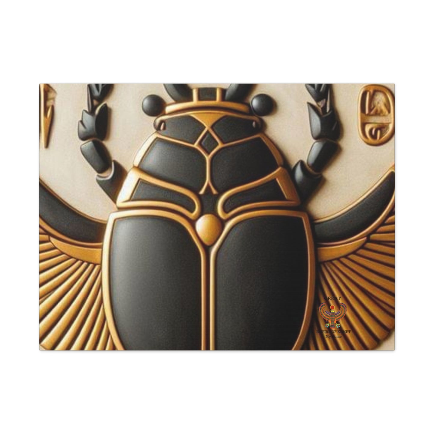 Great Scarab Beetles Canvas