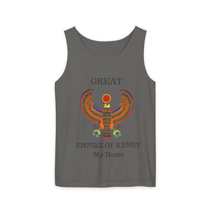 Official Unisex Garment-Dyed Tank Top  - Great Empire of Kemet Branded | Bold Style, Comfort, and Heritage