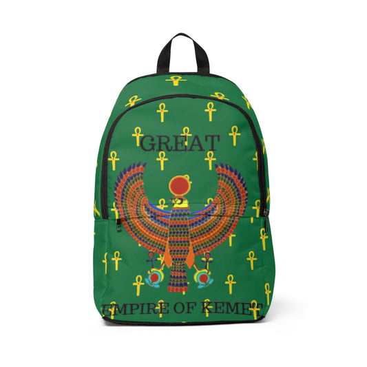 Unisex Fabric Backpack - Great Empire of Kemet Branded | Bold Style, Comfort, and Heritage