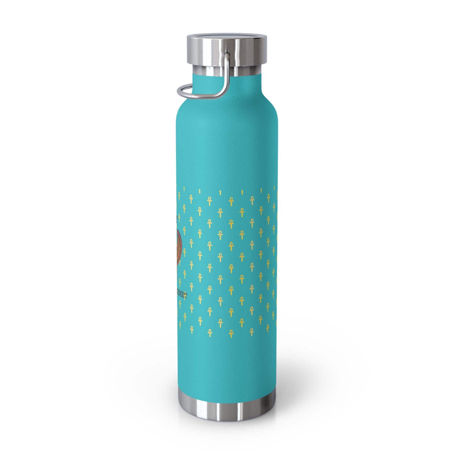 Copper water Bottle, 22oz  - Great Empire of Kemet Branded | Bold Style, Comfort, and Heritage