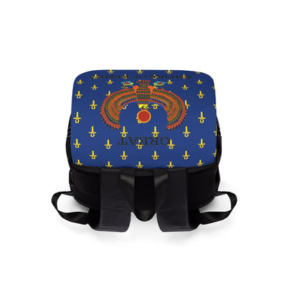 Bleu Shoulder Backpack - Great Empire of Kemet Branded | Bold Style, Comfort, and Heritage