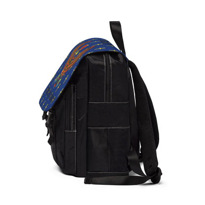 Bleu Shoulder Backpack - Great Empire of Kemet Branded | Bold Style, Comfort, and Heritage