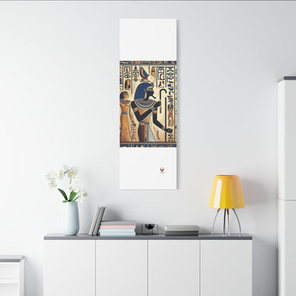 Kemet Art Bleu & Red Canvas | Vibrant Colors, Timeless Heritage