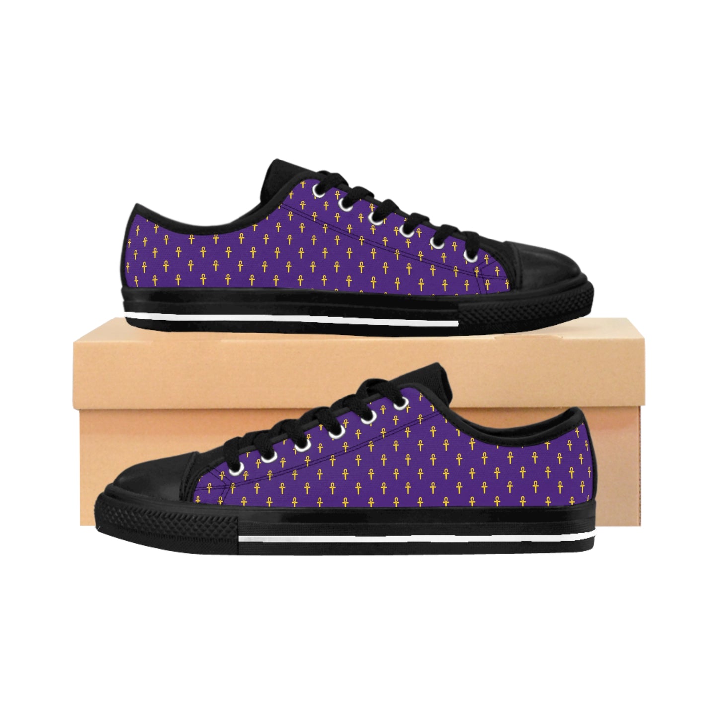 Purple Men's Sneakers - Great Empire of Kemet Branded