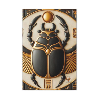 Great Scarab Beetles Canvas