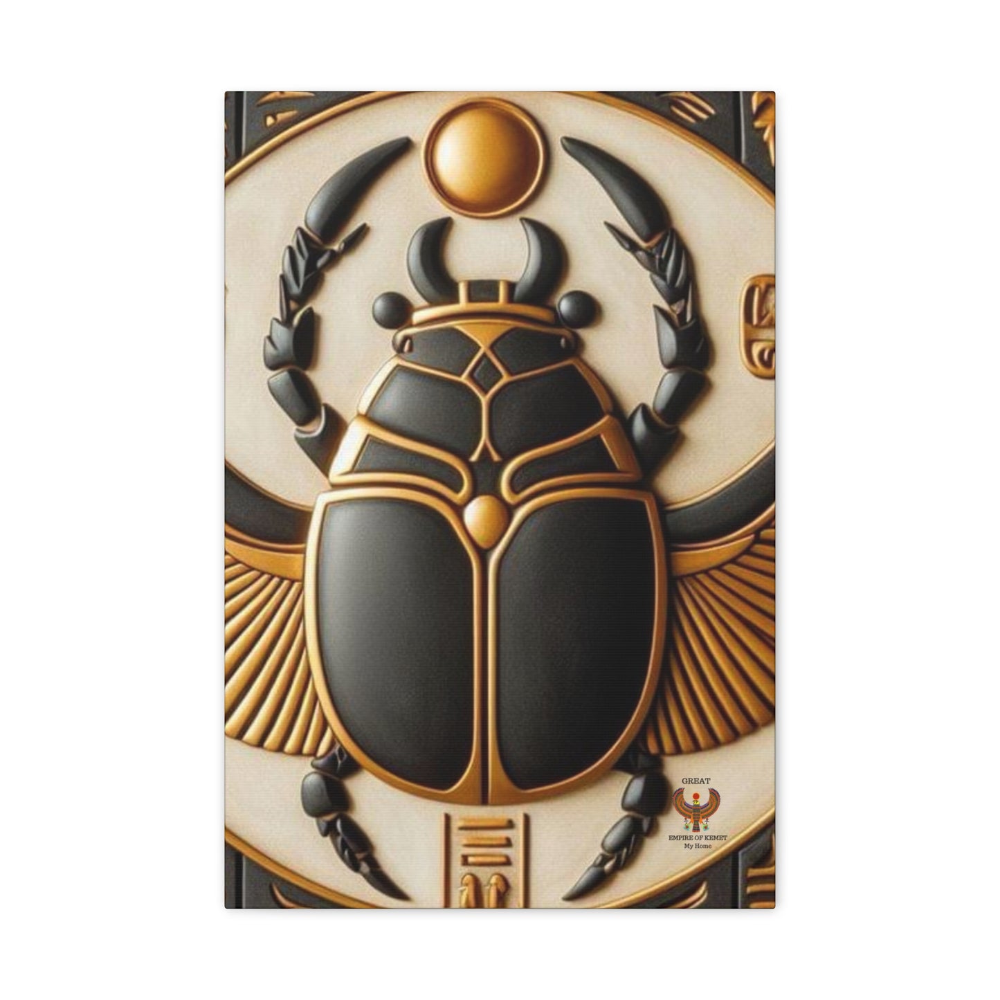 Great Scarab Beetles Canvas