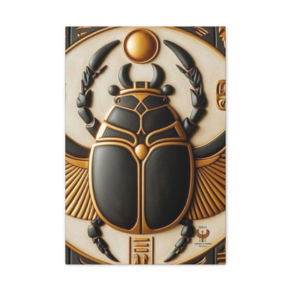 Great Scarab Beetles Canvas