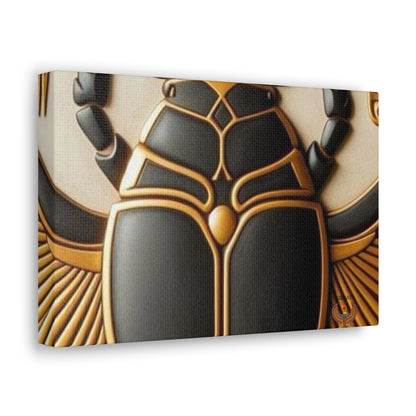 Great Scarab Beetles Canvas