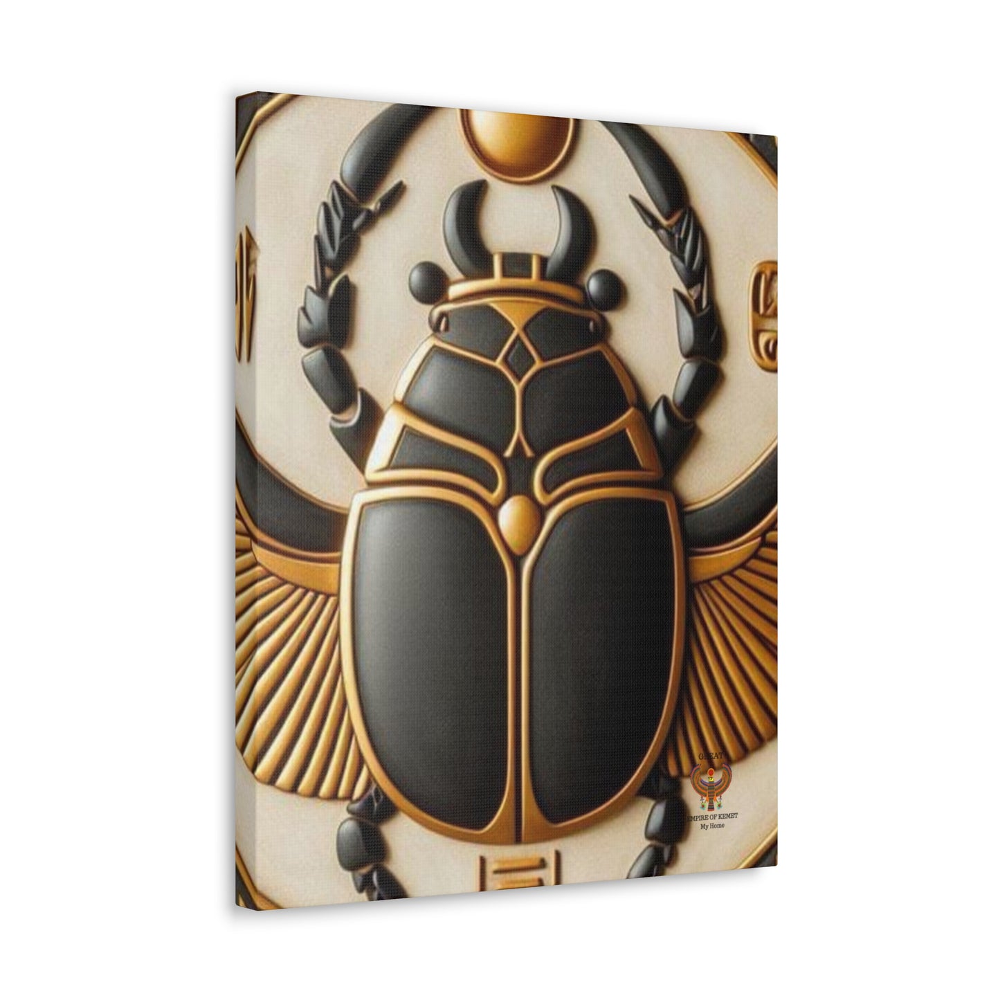 Great Scarab Beetles Canvas