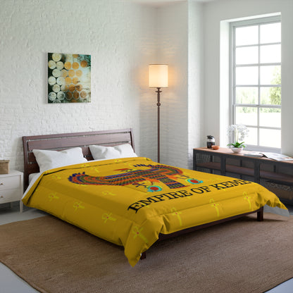 Yellow Comforter Great Empire of Kemet branded