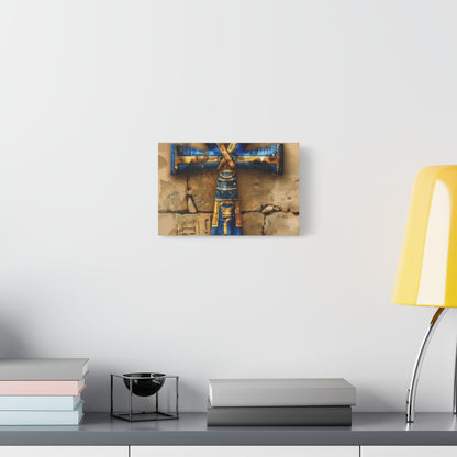 Ankh (Blue) Art Canvas | Symbol of Life and Eternity