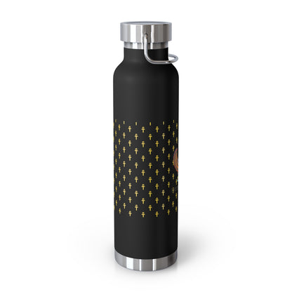 Copper water Bottle, 22oz  - Great Empire of Kemet Branded | Bold Style, Comfort, and Heritage