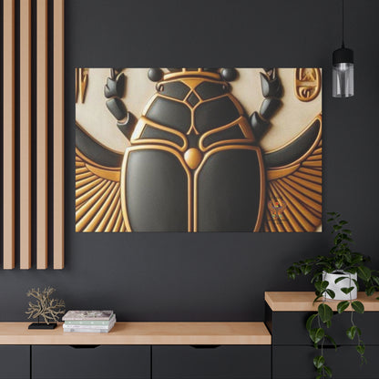 Great Scarab Beetles Canvas