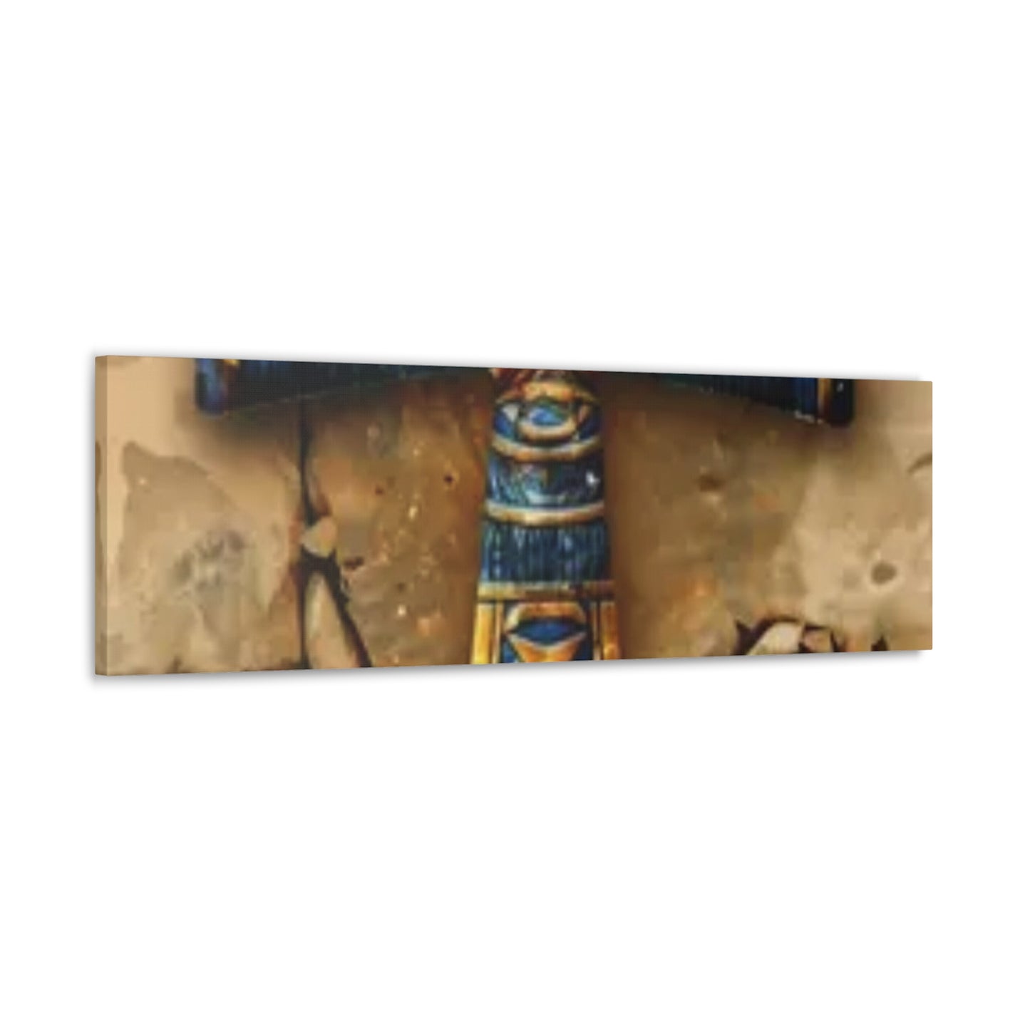 Ankh (Blue) Art Canvas | Symbol of Life and Eternity