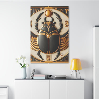 Great Scarab Beetles Canvas