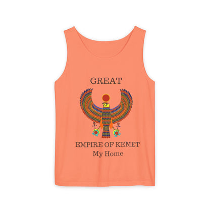 Official Unisex Garment-Dyed Tank Top  - Great Empire of Kemet Branded | Bold Style, Comfort, and Heritage