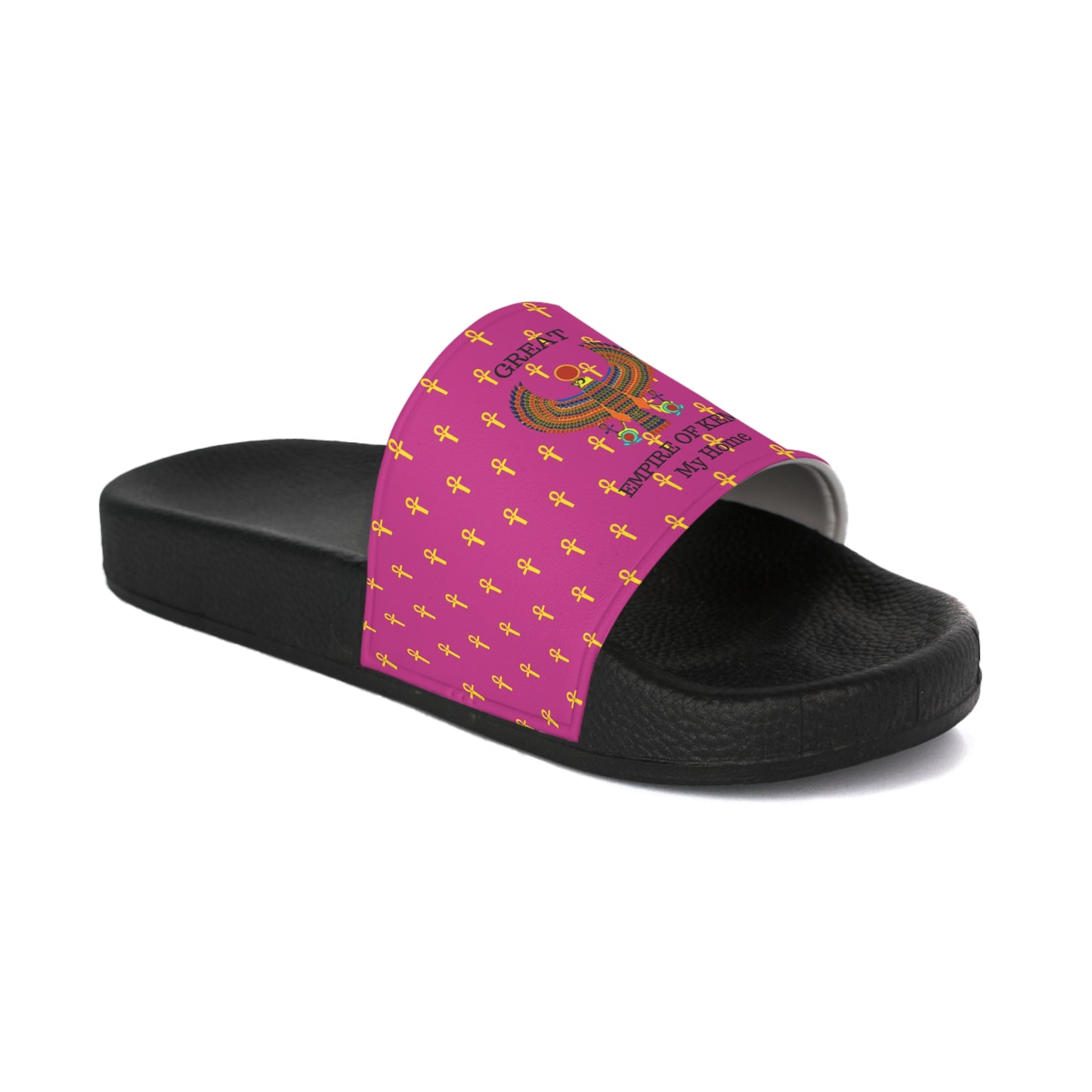 Women's Slide Sandals- Great Empire of Kemet Branded | Bold Style, Comfort, and Heritage