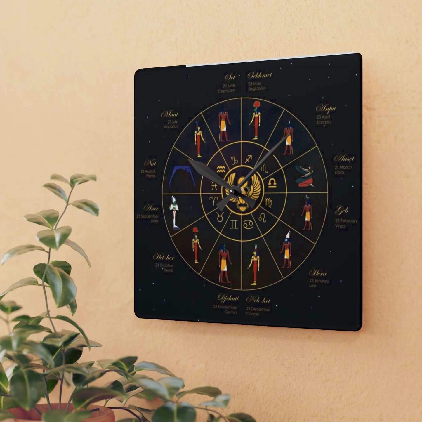 Kemet Afrikan Royal Calendar Wall Clock