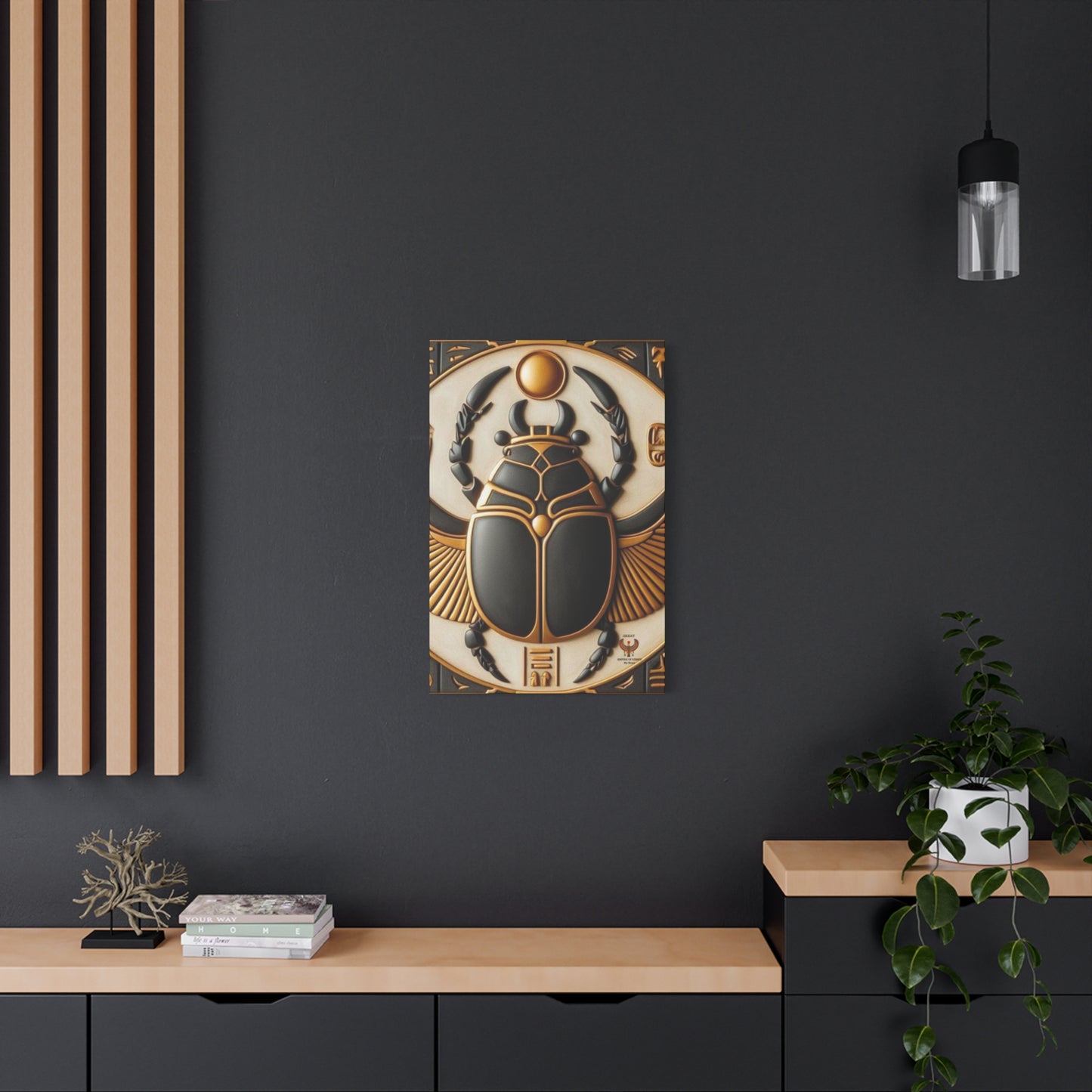 Great Scarab Beetles Canvas