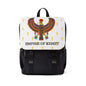 White Shoulder Backpack - Great Empire of Kemet Branded | Bold Style, Comfort, and Heritage