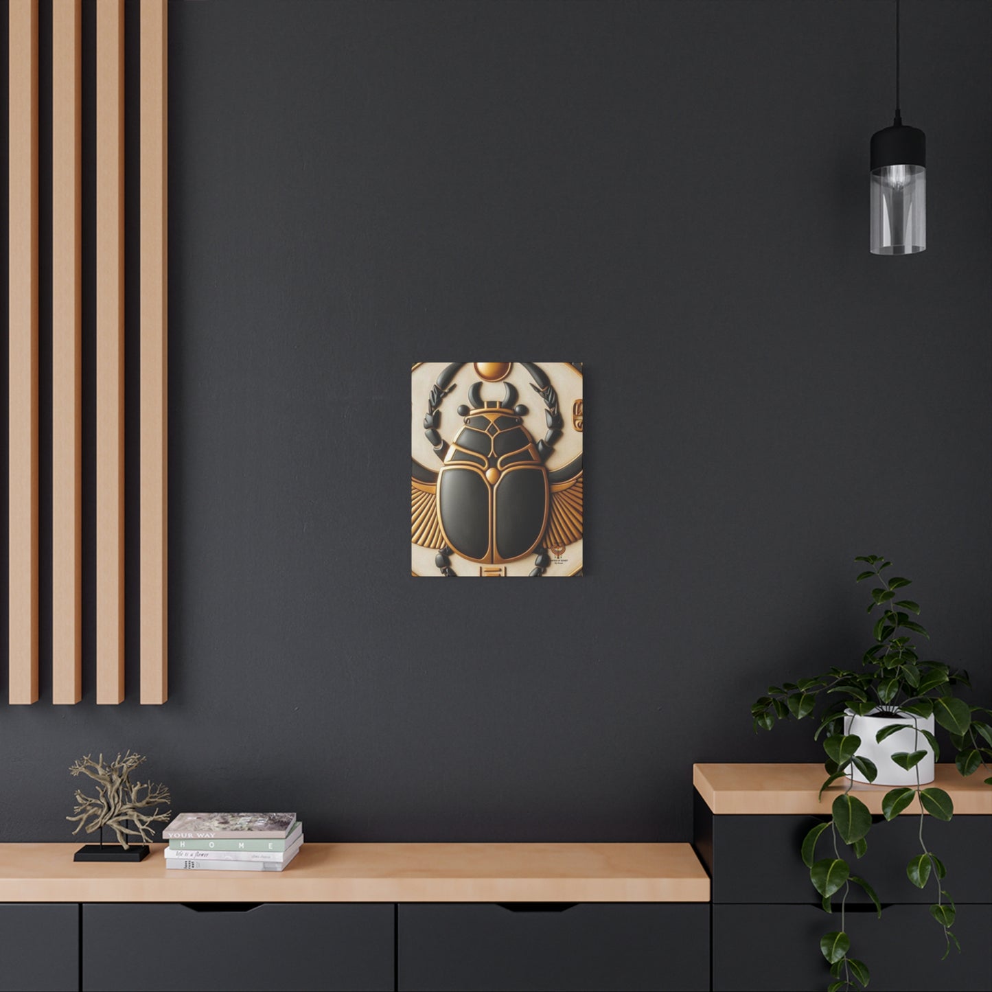 Great Scarab Beetles Canvas