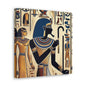 Kemet Art Bleu & Red Canvas | Vibrant Colors, Timeless Heritage