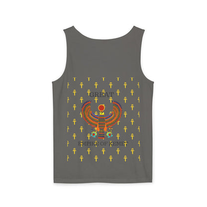 Official Unisex Garment-Dyed Tank Top  - Great Empire of Kemet Branded | Bold Style, Comfort, and Heritage