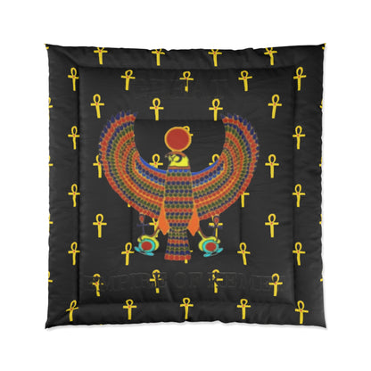 Black Comforter - Great Empire of Kemet Branded | Bold Style, Comfort, and Heritage