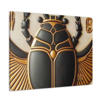 Great Scarab Beetles Canvas