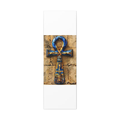 Ankh (Blue) Art Canvas | Symbol of Life and Eternity