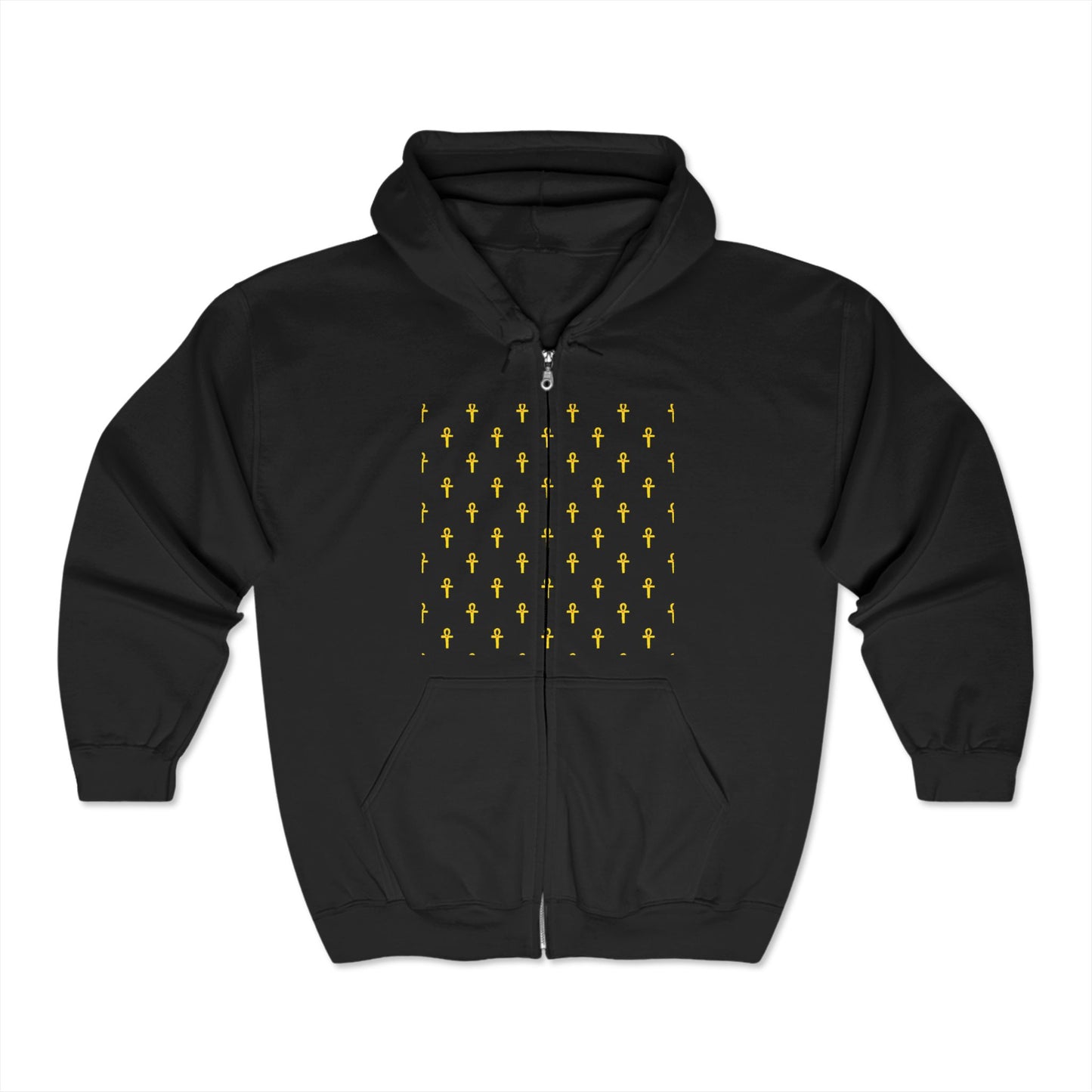 Sweat-shirt à capuche zippé unisexe Heavy Blend™ – Marque Great Empire of Kemet | Style audacieux, confort et héritage